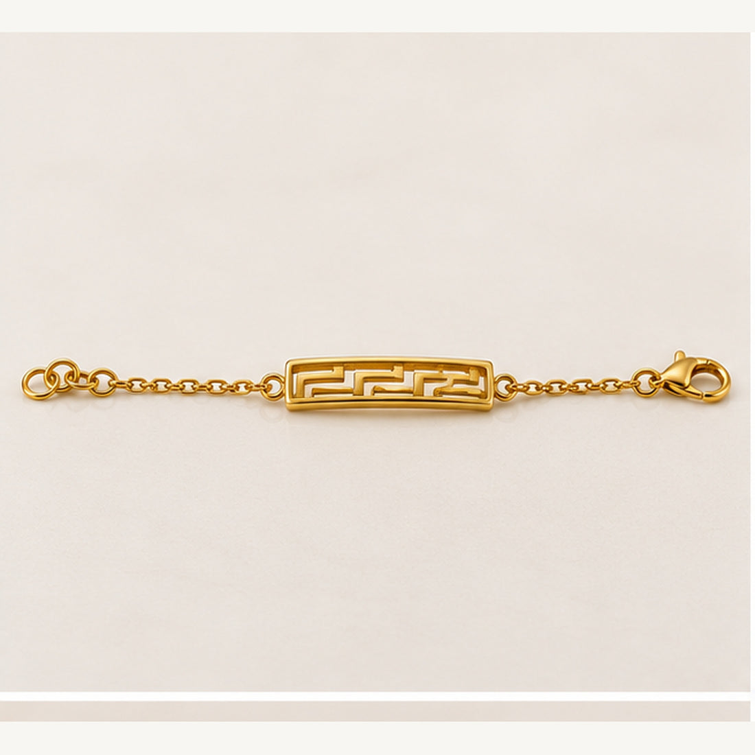 Minimal Greek Bar Bracelet