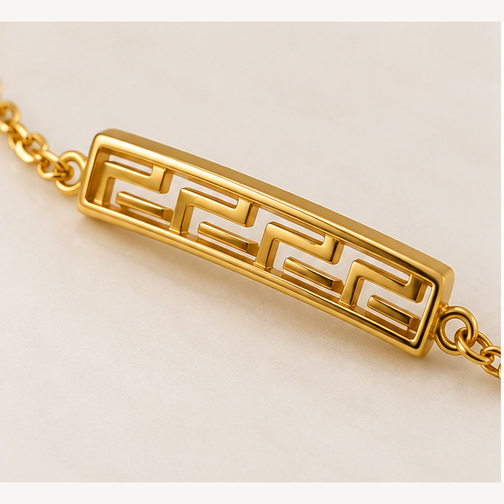 Minimal Greek Bar Bracelet