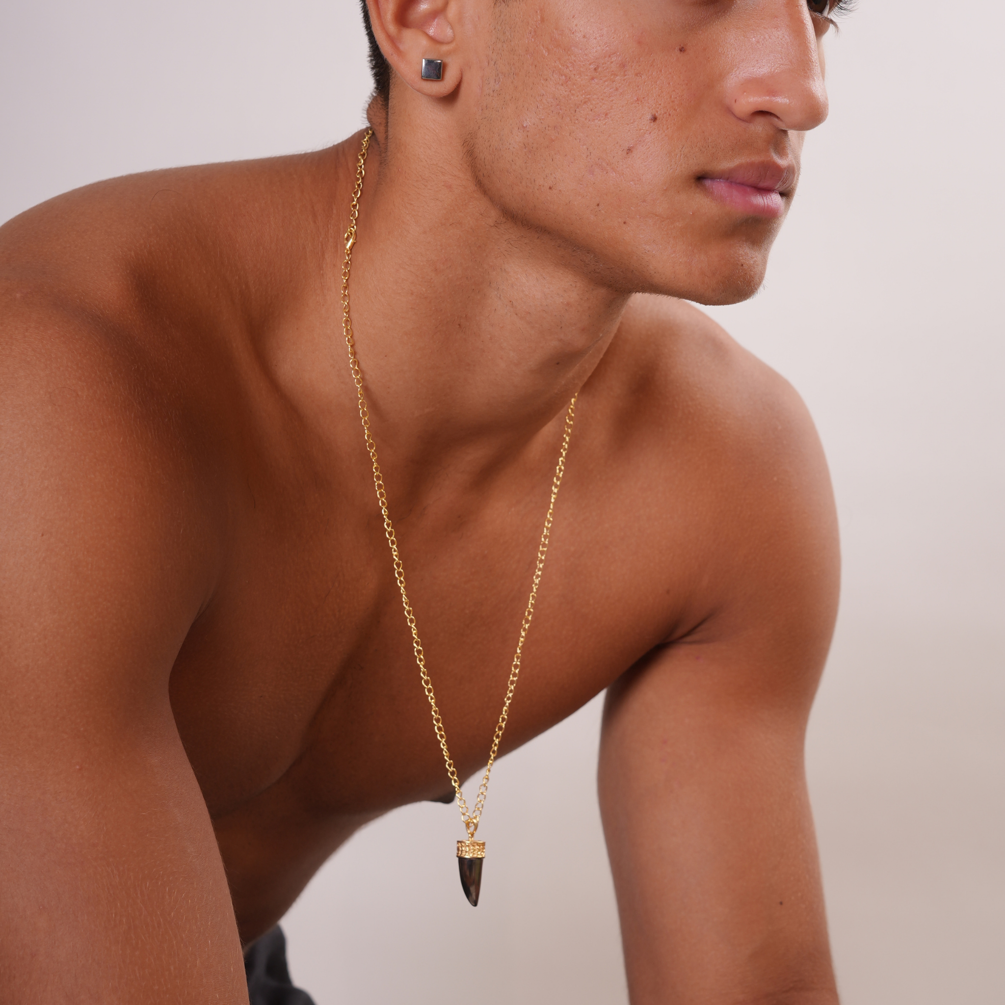 Black Rhodium Pendant With Chain (YD-PD-7)