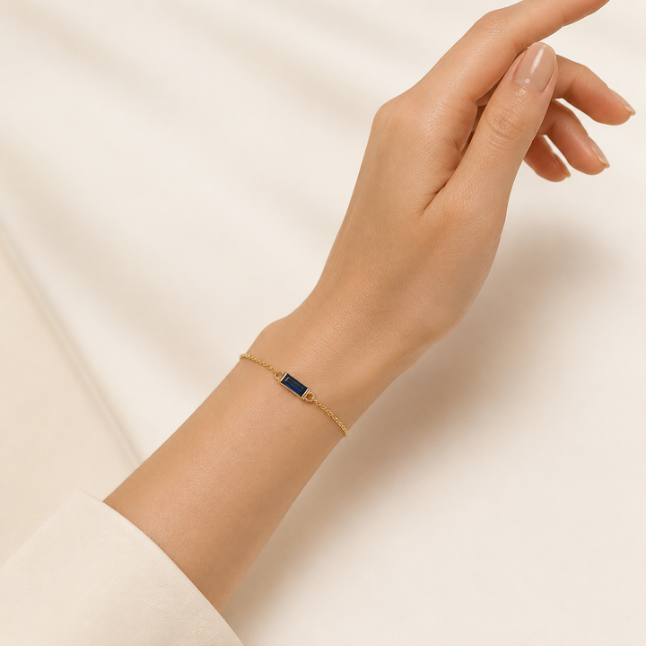 Blue Baguette Bracelet