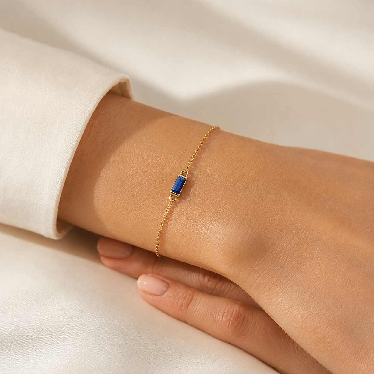 Blue Baguette Bracelet