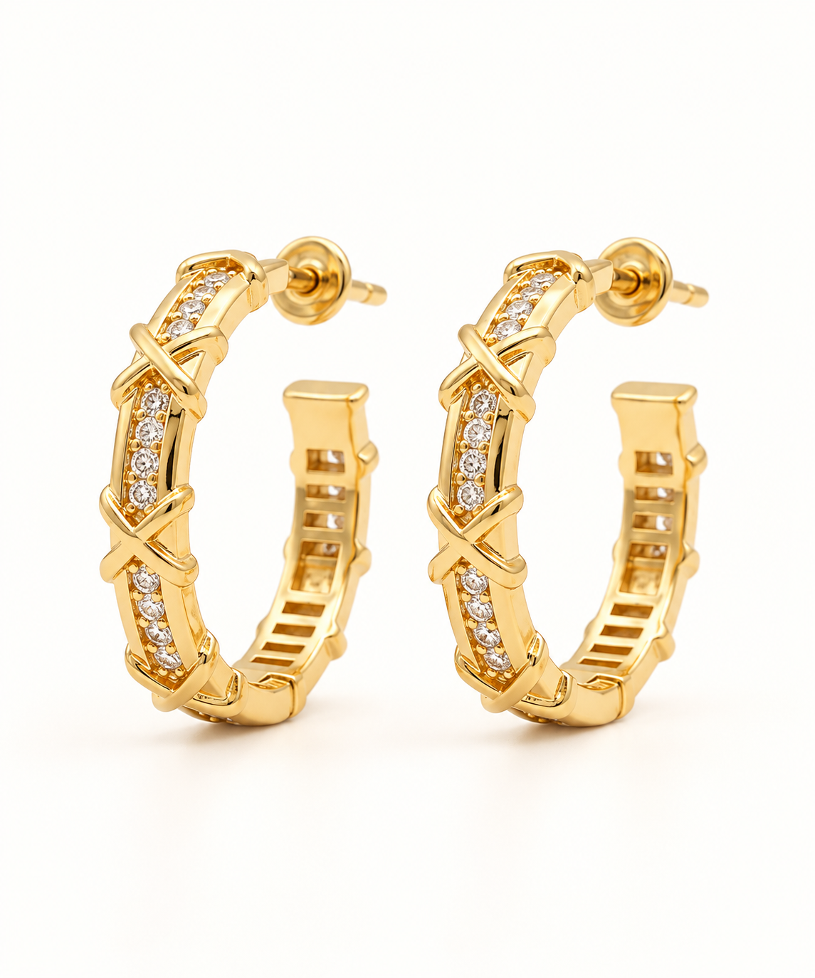 Crystal Hoop Earrings