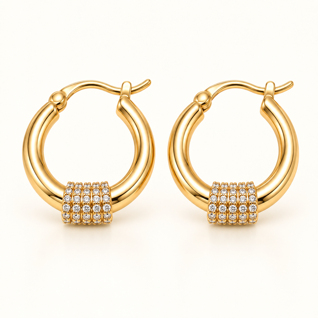 Crystal Hoop Earrings