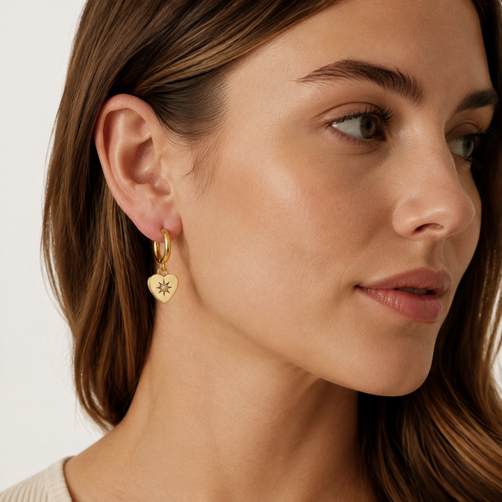 Celestial Heart Hoops (YD-ER-22)