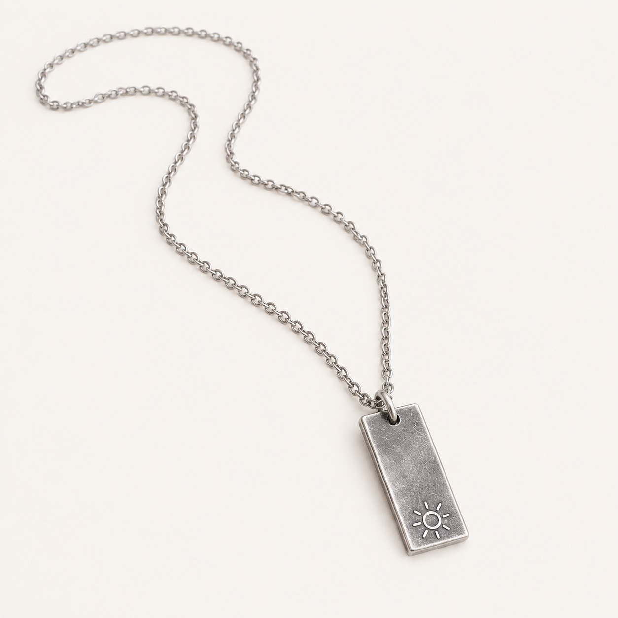 Sun Tag Necklace