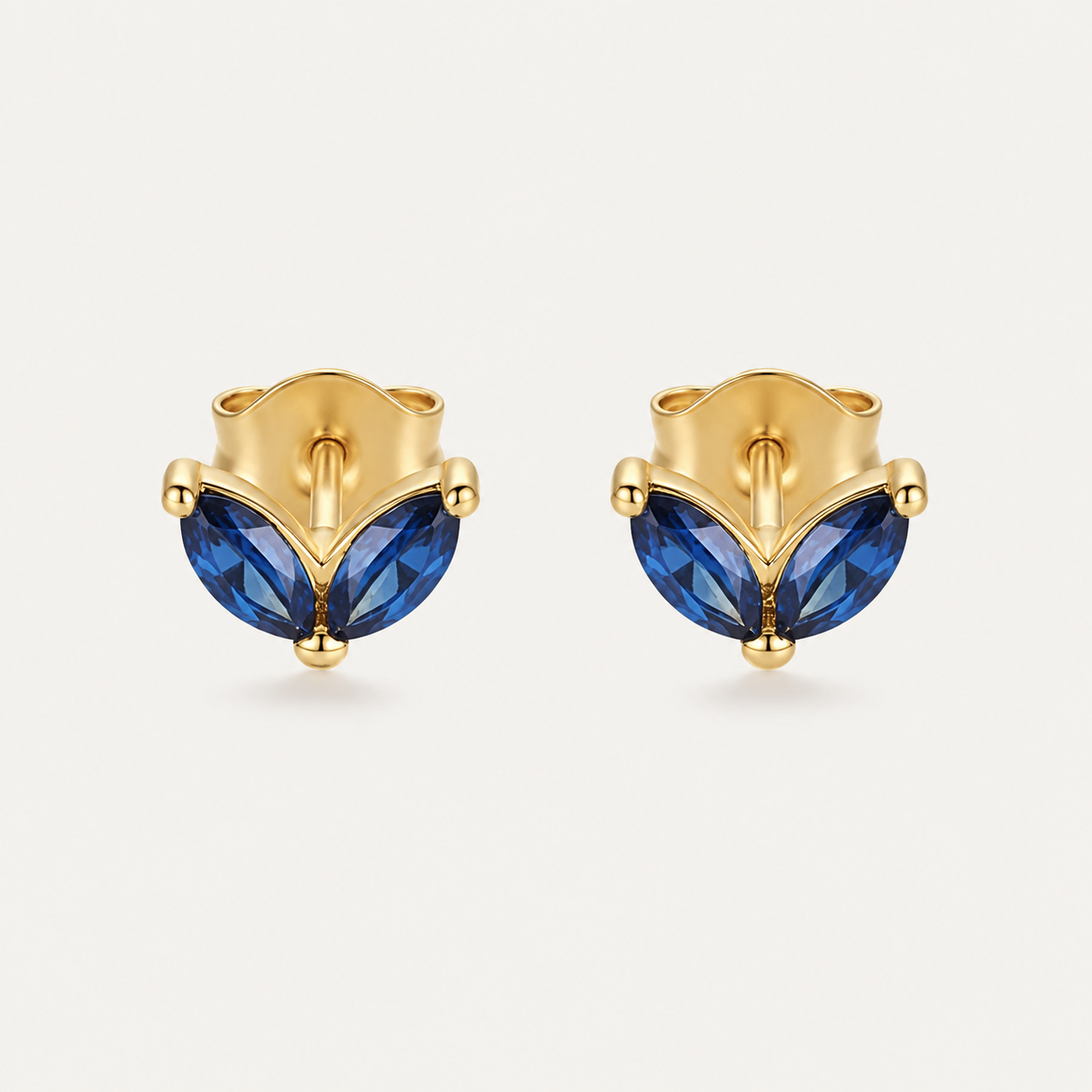 Chevron Bloom Stud Earrings