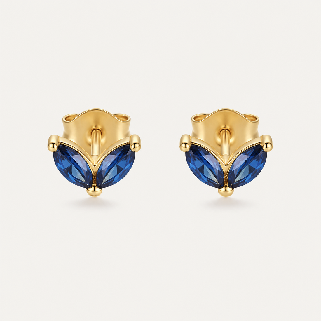 Chevron Bloom Stud Earrings