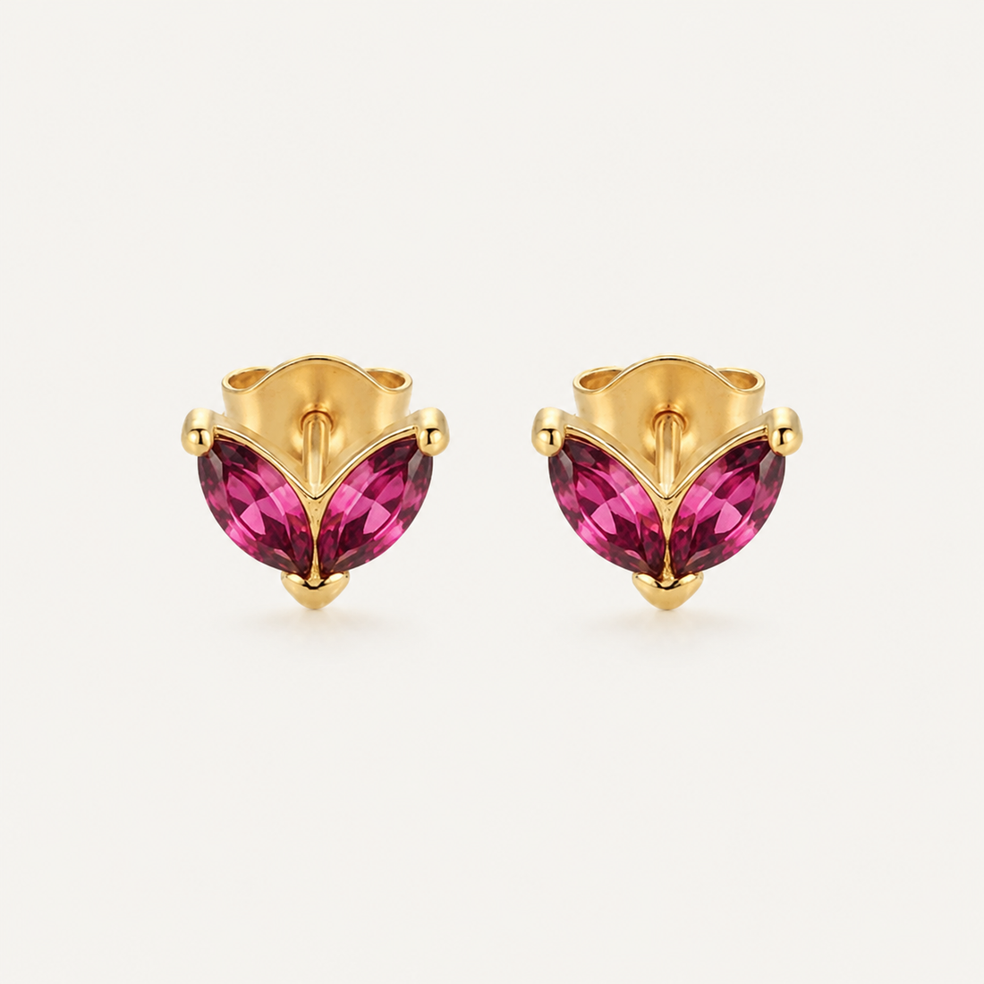 Chevron Bloom Stud Earrings