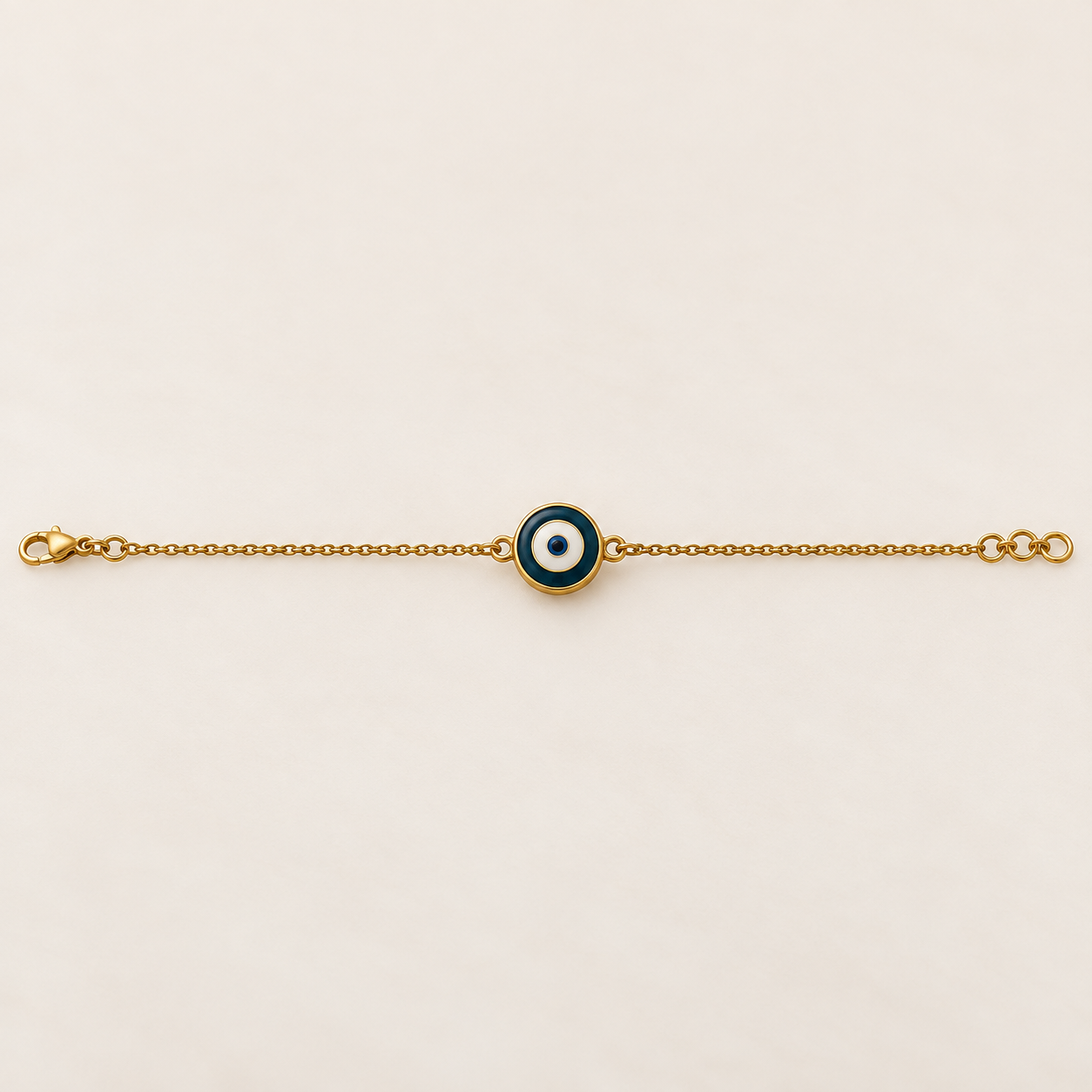 Protective Evil Eye Meena Chain Bracelet