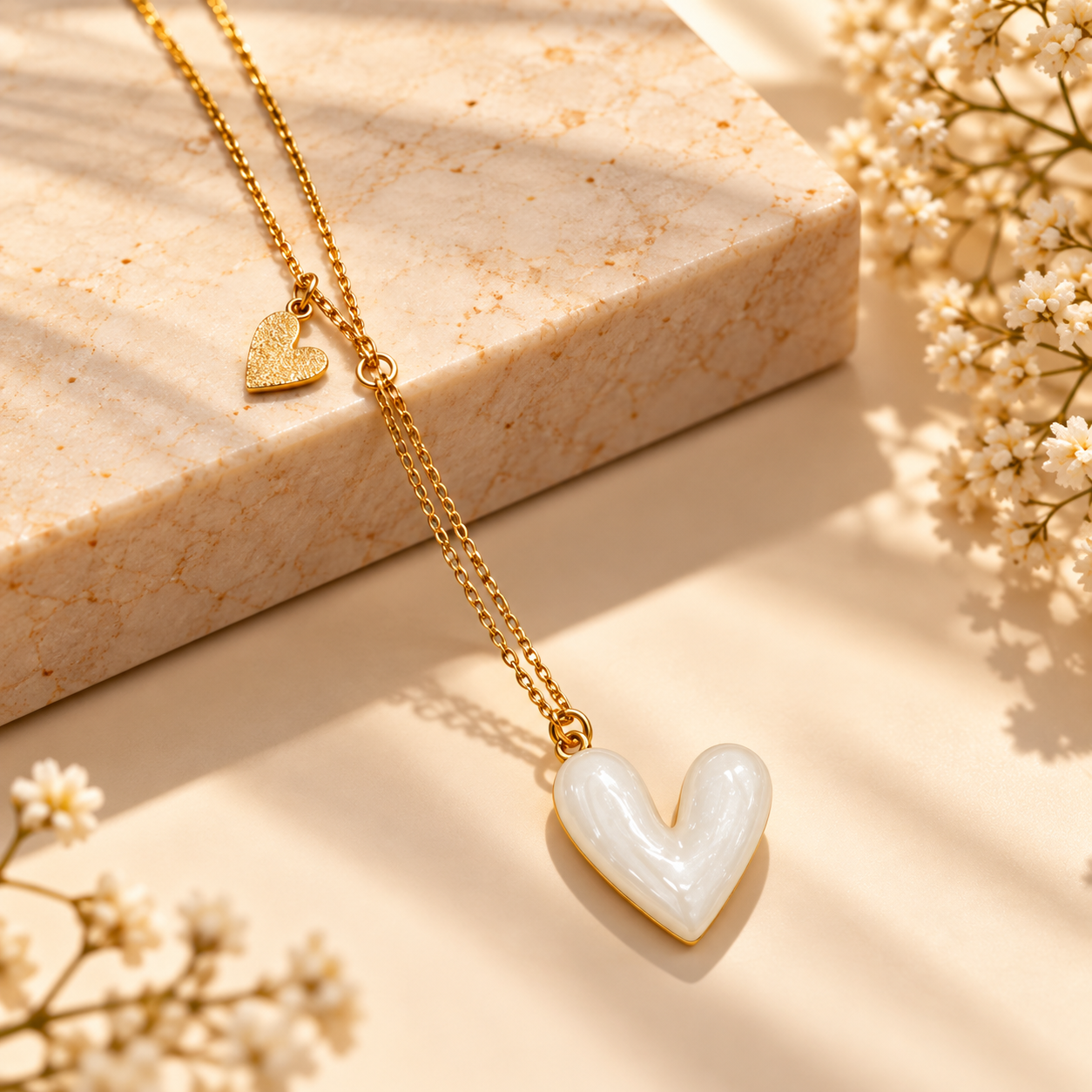 MOP Heart Pendant