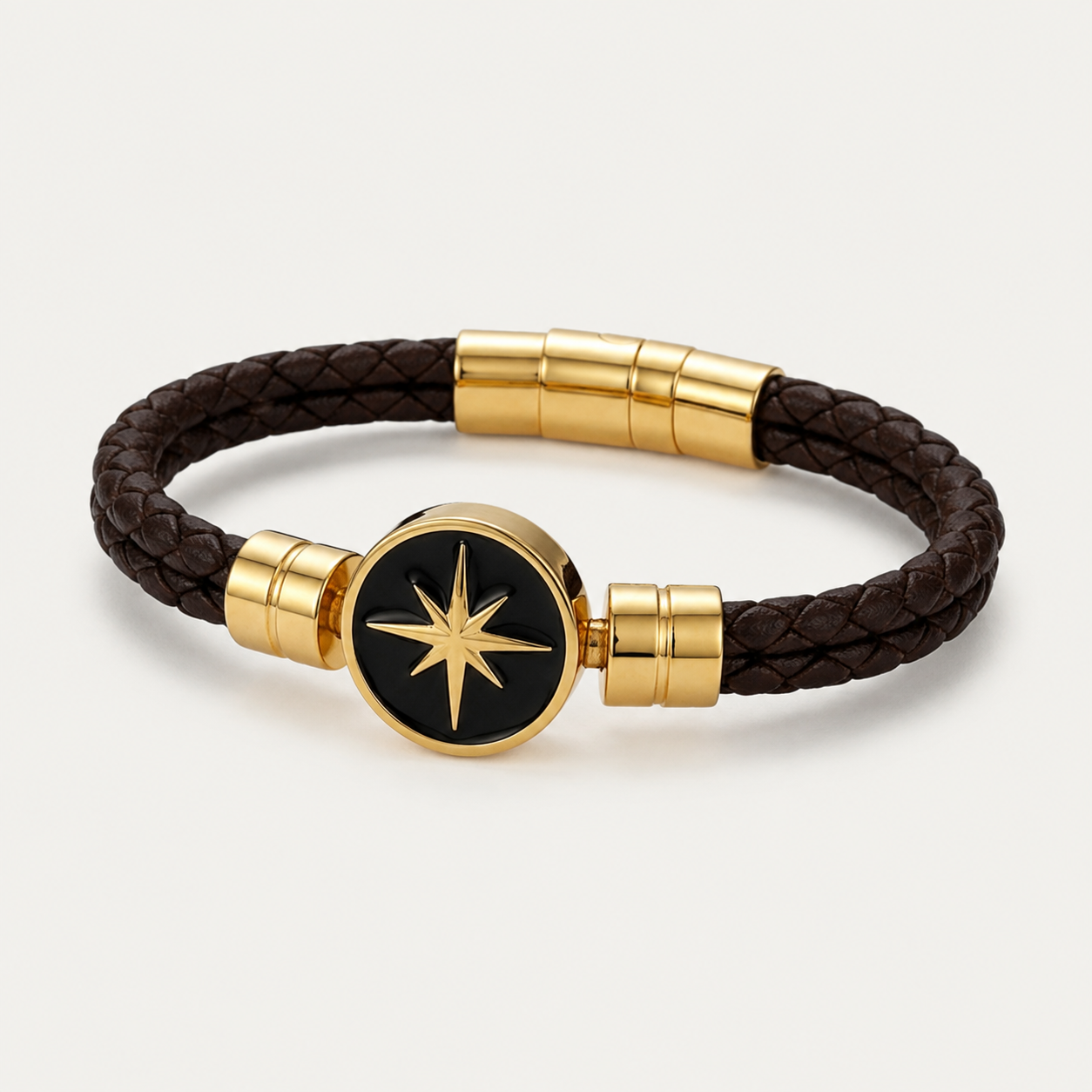 North Star Leather Bracelet