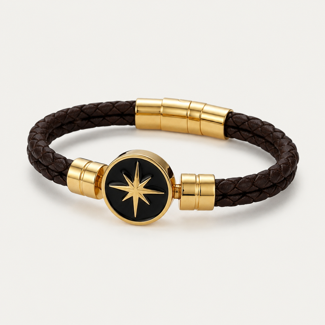 North Star Leather Bracelet