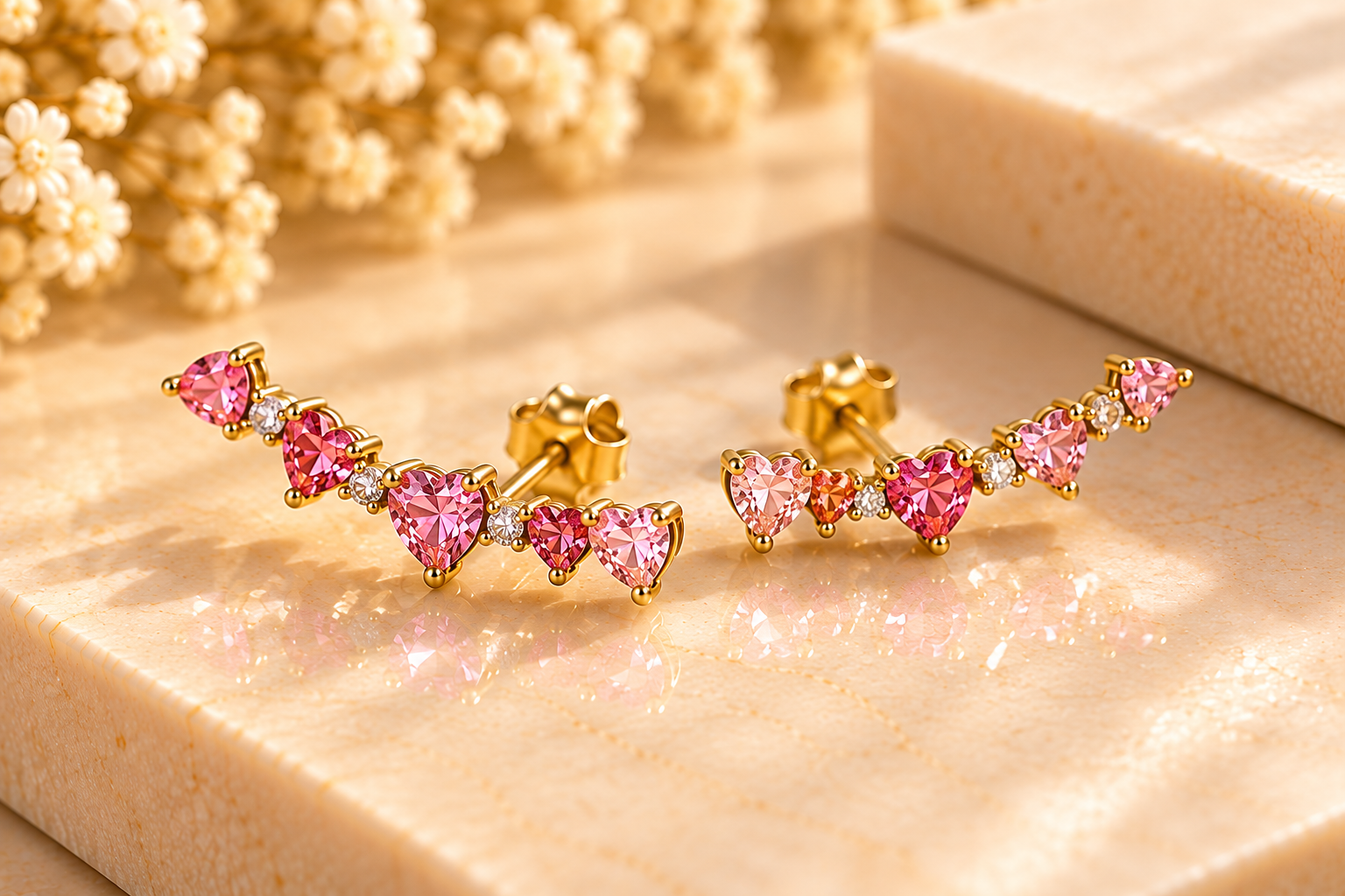Contemporary Heart Earrings