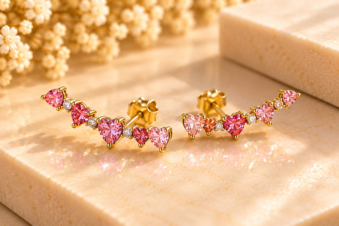Contemporary Heart Earrings