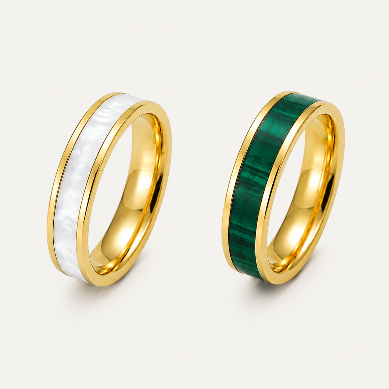 Mosaic Inlay Band Ring