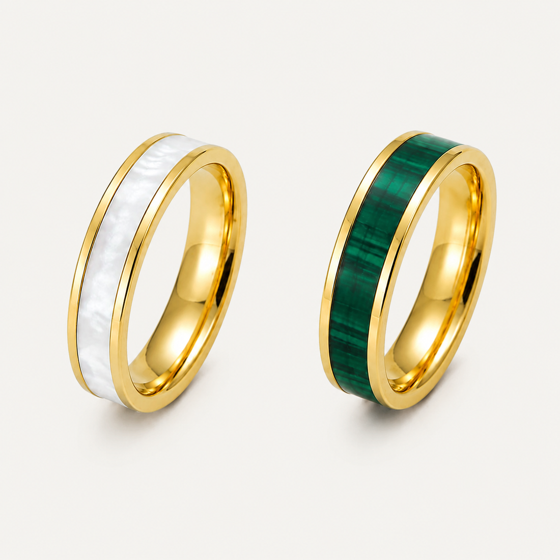 Mosaic Inlay Band Ring
