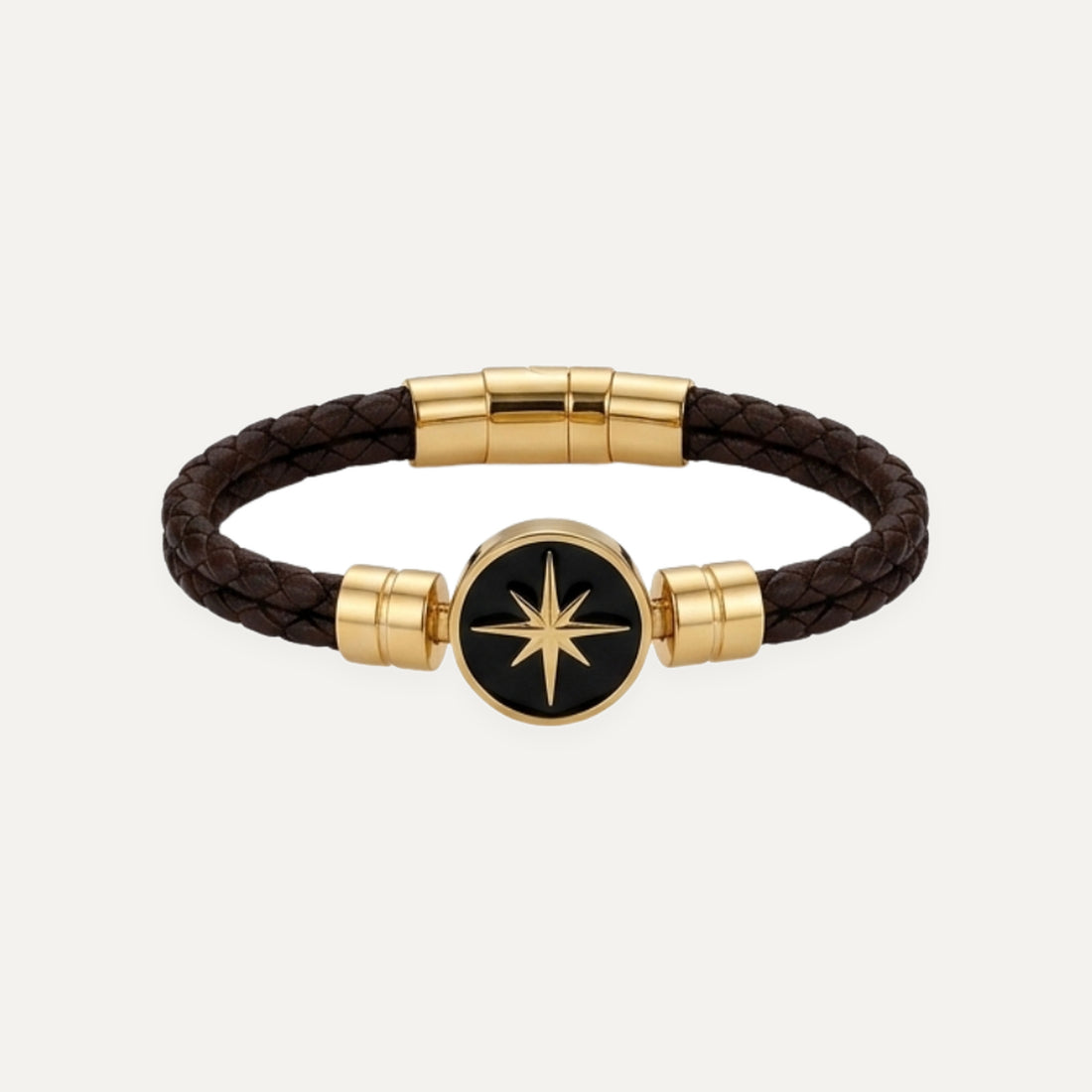 North Star Leather Bracelet